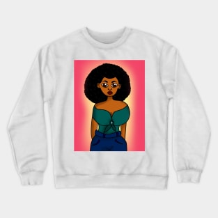 Black girl magic digital art Crewneck Sweatshirt